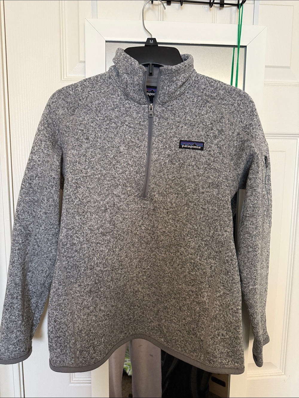 Patagonia Heather Gray Half-Zip Fleece Pullover